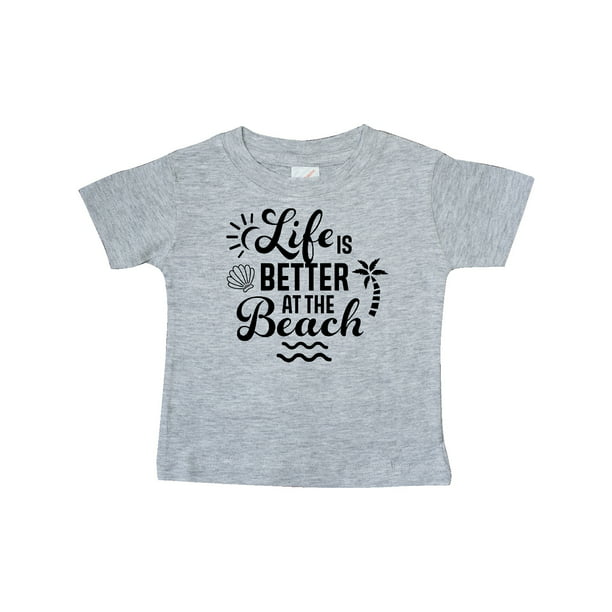 inktastic Life is Better at The Beach with Sunshine Seashell and Baby T-Shirt 